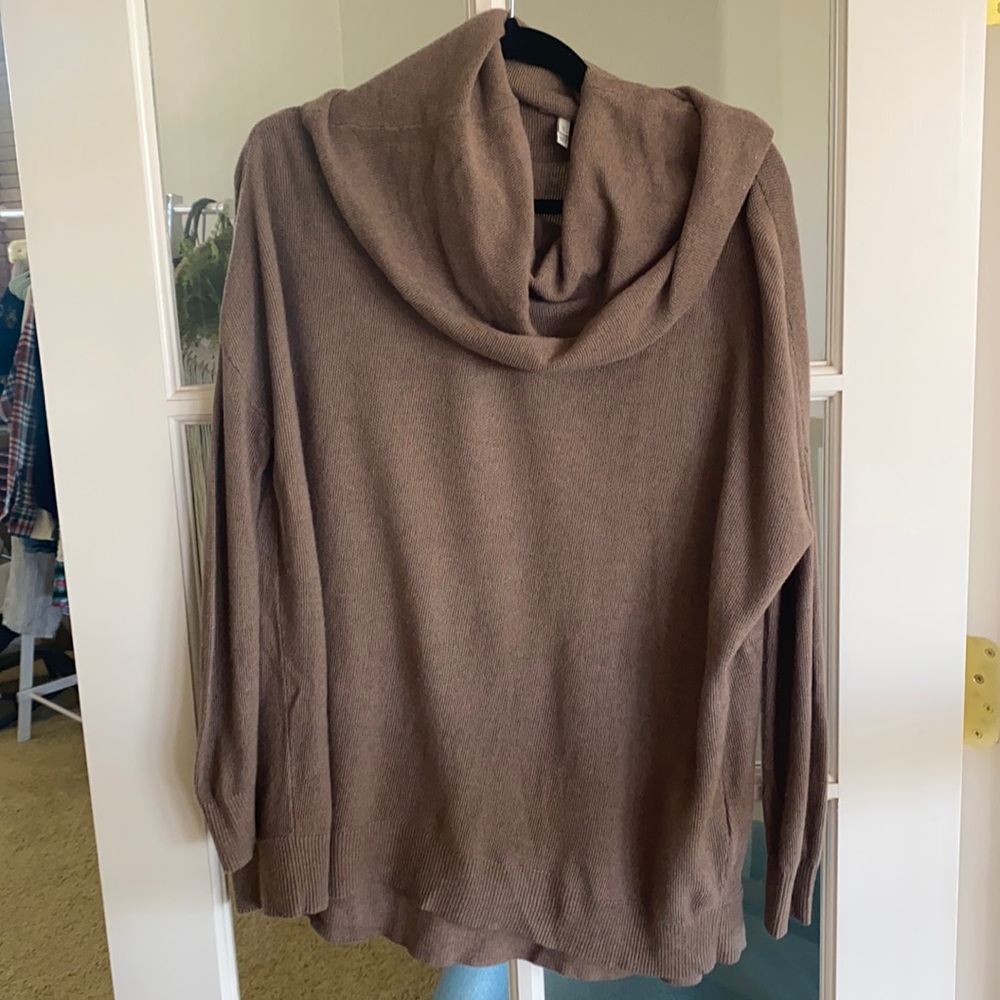JOIE Melantha Brown Cowl-neck Sweater